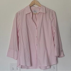 Foxcroft Pale Pink Button-Down Shirt